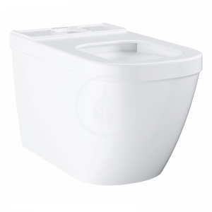 Grohe Euro Ceramic Cuvette WC à poser, Triple Vortex, blanc alpin (39338000)