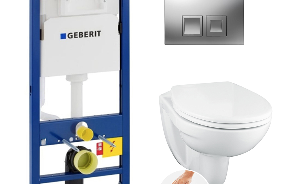 Plaque de commande Geberit : design et fiabilité aux toilettes