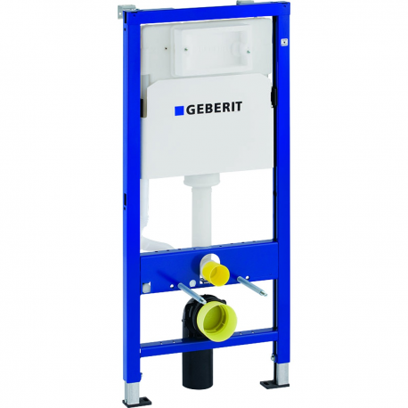 Geberit Ensemble bâti-support Duofix UP100 + réservoir pour WC 112 cm + Plaque DELTA50 + Manchon de raccordement (458.103.00.1-1)